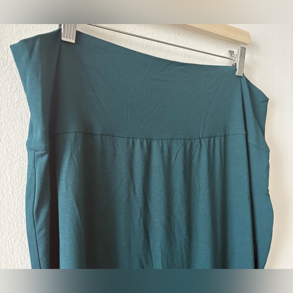 NWT Eileen Fisher Emerald Green Full Length Skirt Size XL sku#140 - Picture 2 of 8